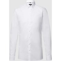 OLYMP No. Six Super Slim Fit Businesshemd aus Popeline mit extra langem Arm in Weiss, Größe 38 von OLYMP No. Six