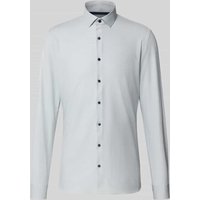 OLYMP No. Six Super Slim Fit Business-Hemd mit Kentkragen in Silber, Größe 42 von OLYMP No. Six
