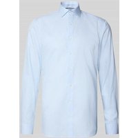 OLYMP No. Six Super Slim Fit Business-Hemd mit Knopfleiste in Bleu, Größe 38 von OLYMP No. Six