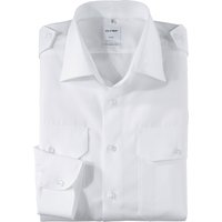 OLYMP Pilot, Diensthemd, modern fit, Weiß, Kent, 48 von OLYMP Pilot