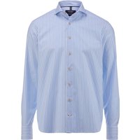OLYMP SIGNATURE Casual, Premium Hemd, tailored fit, Blau, Streifen, Haifisch, 41 von OLYMP SIGNATURE Casual