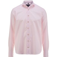OLYMP SIGNATURE Casual, Premium Hemd, tailored fit, Rosa, Streifen, Haifisch, 40 von OLYMP SIGNATURE Casual
