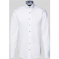 OLYMP SIGNATURE SLIM FIT Slim Fit Business-Hemd mit Kentkragen Modell 'Savio' in Weiss, Größe 40 von OLYMP SIGNATURE SLIM FIT