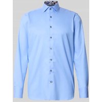OLYMP SIGNATURE SLIM FIT Slim Fit Freizeithemd mit Kentkragen Modell 'Savio' in Bleu, Größe 41 von OLYMP SIGNATURE SLIM FIT