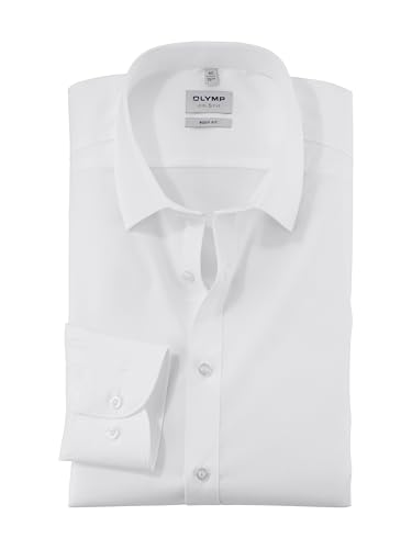 Herren Langarm Hemd "Level Five Body Fit" Weiss Gr.44 von OLYMP