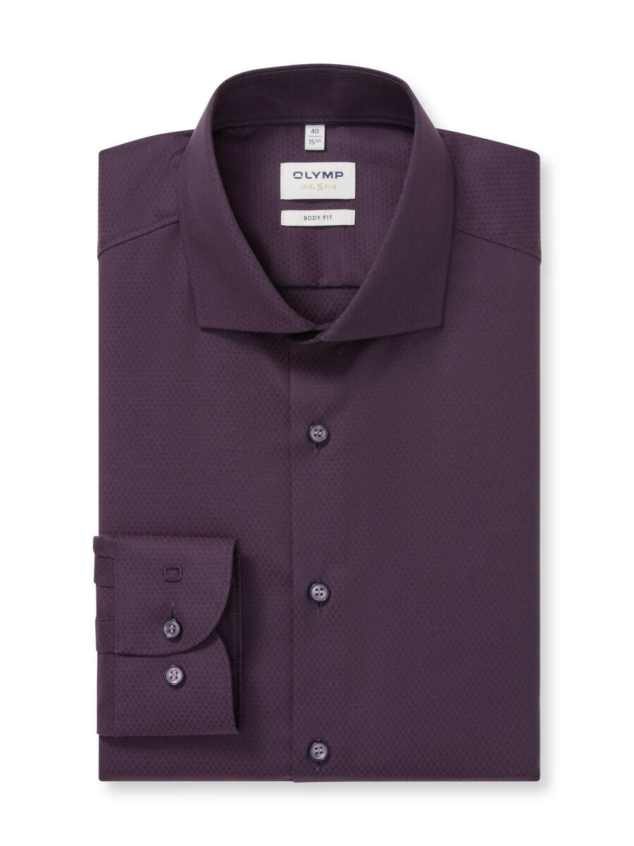 OLYMP - Body Fit: Businesshemd violet - Gr. - 38 von OLYMP