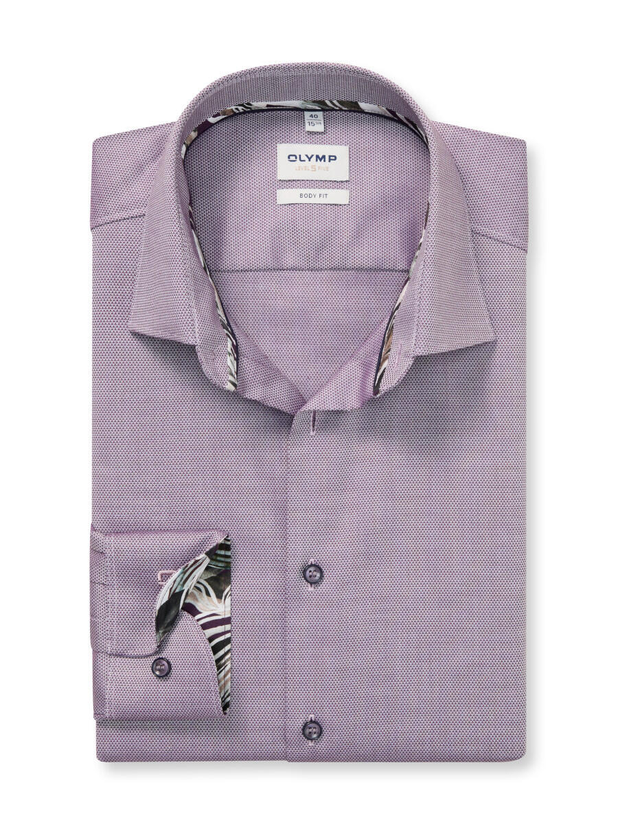 OLYMP - Body Fit: Businesshemd violet - Gr. - 39 von OLYMP