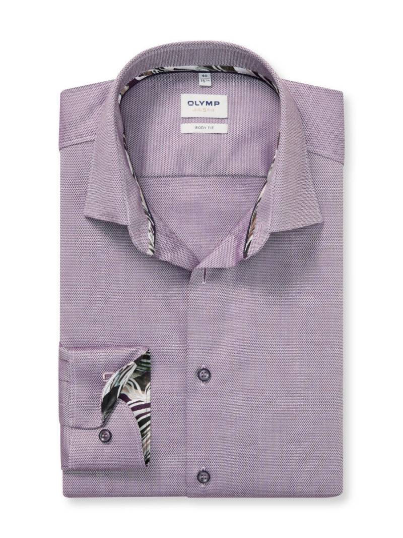 OLYMP - Body Fit: Businesshemd violet - Gr. - 39 von OLYMP