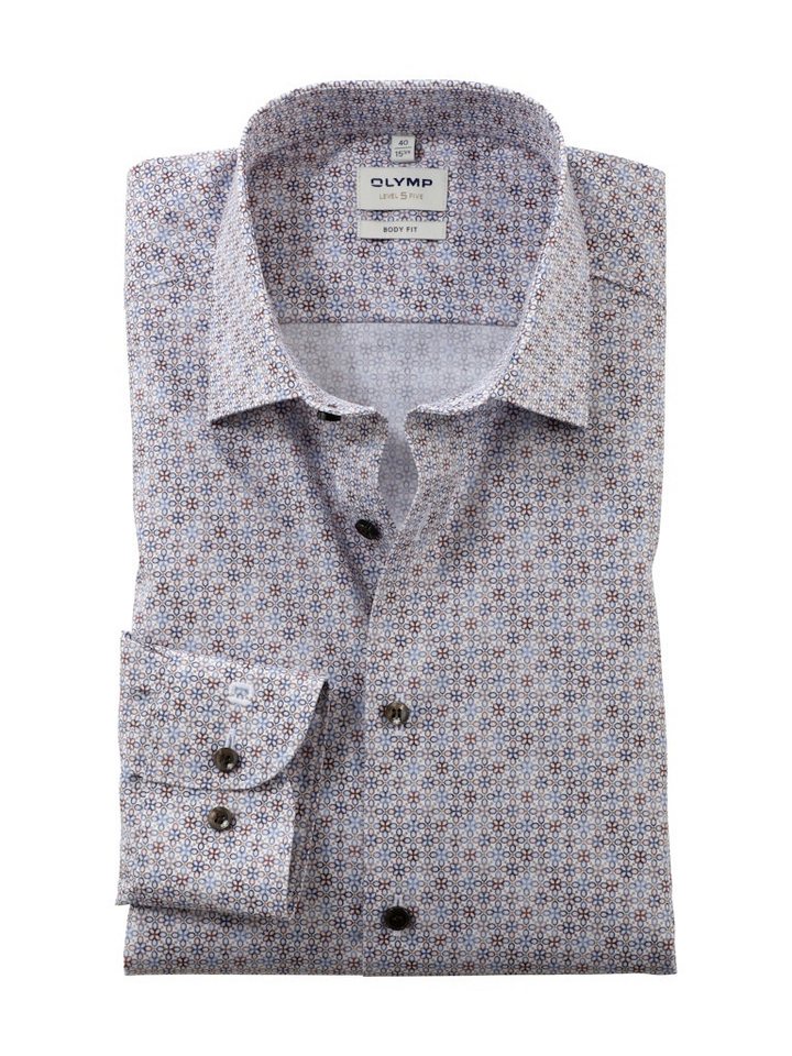 OLYMP Businesshemd 204464-Hemden braun von OLYMP