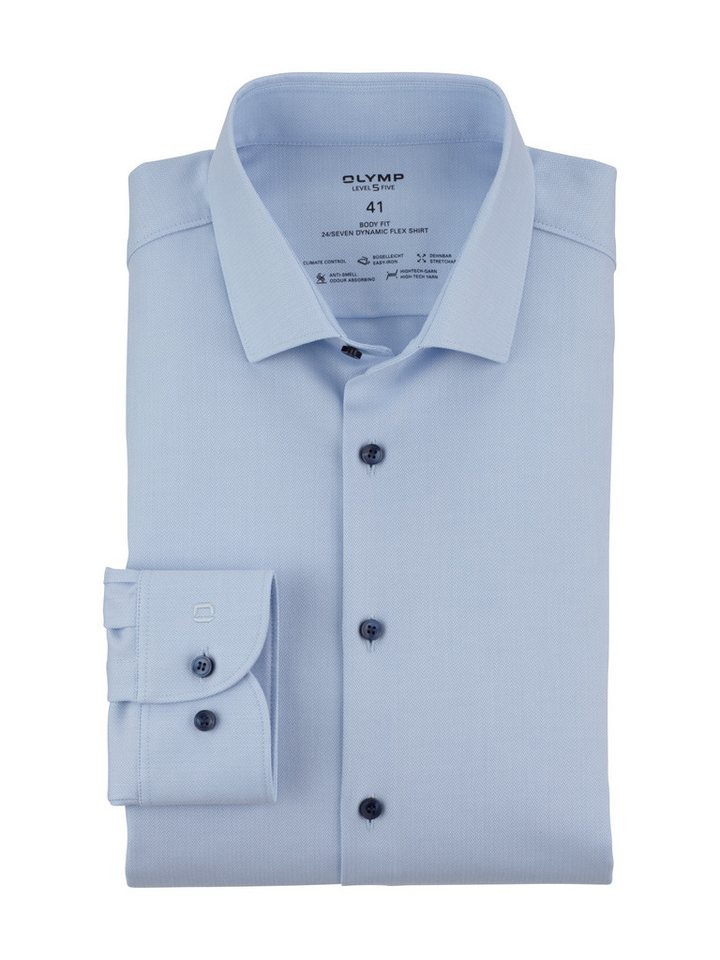 OLYMP Businesshemd 24/7 - Level 5 mit feiner Struktur von OLYMP
