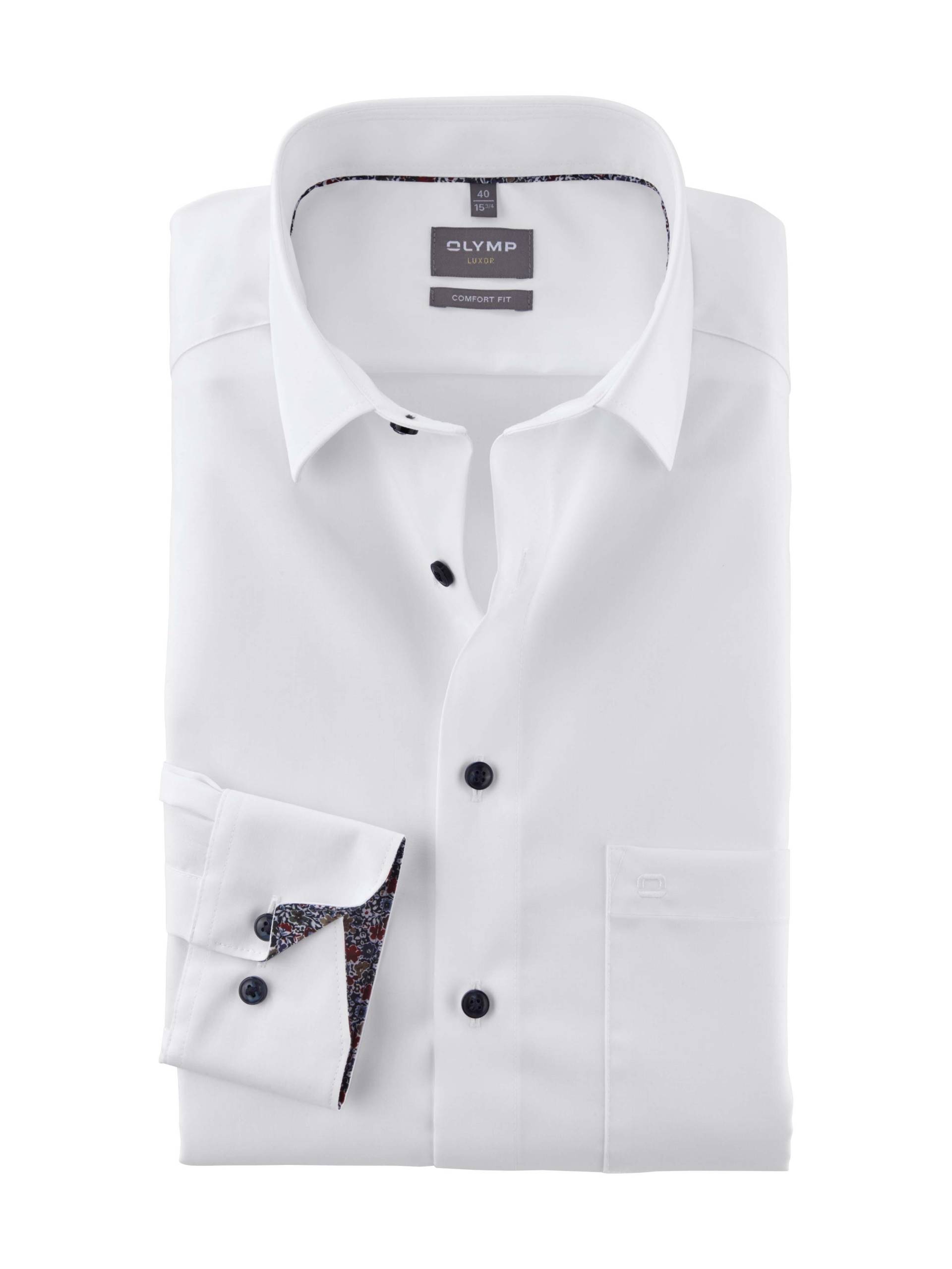 OLYMP - Businesshemd - Comfort fit weiß - Gr. - 47 von OLYMP