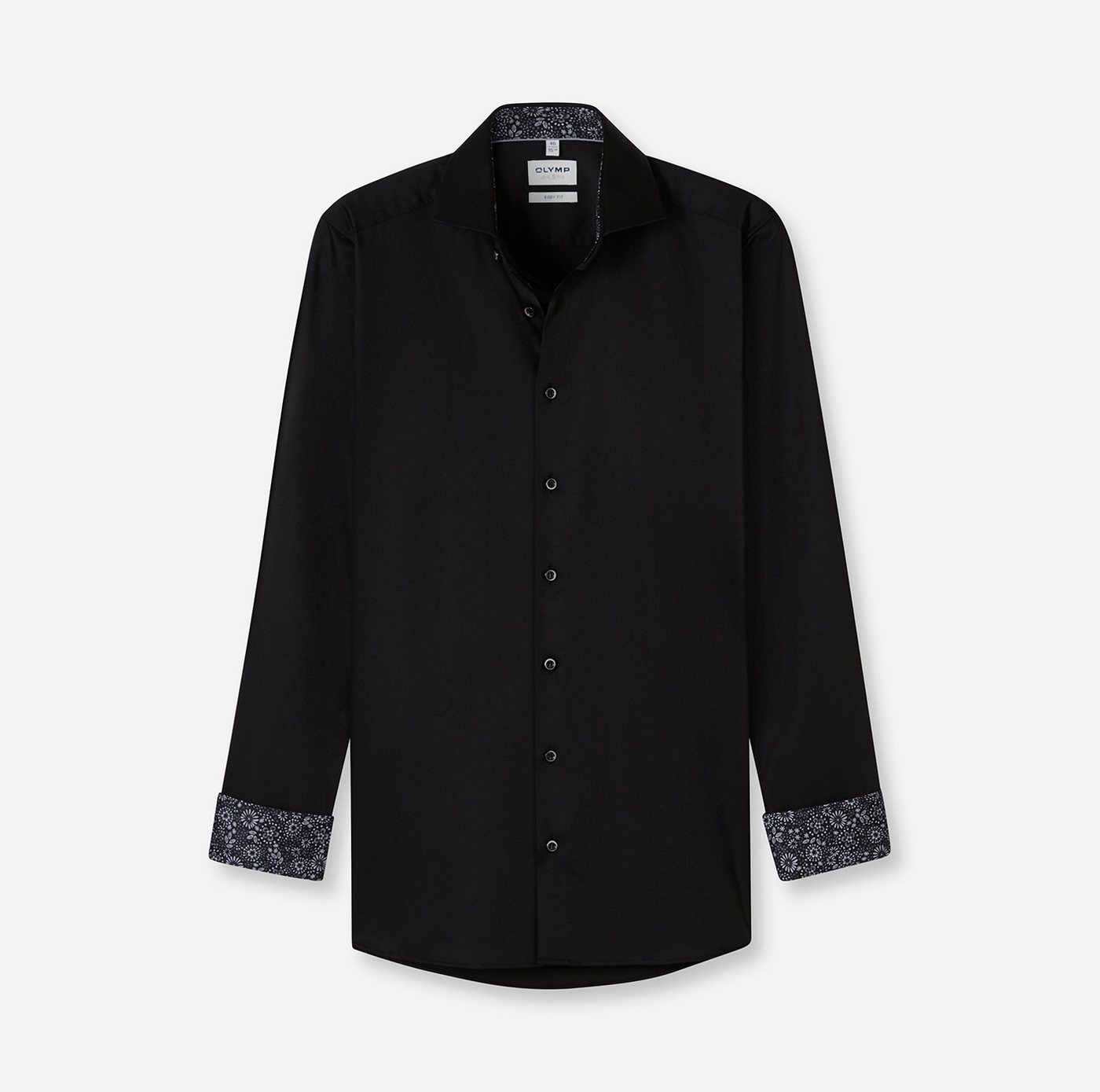 OLYMP Businesshemd Level 5 body fit Royal Kentkragen Italienische Knopfleiste von OLYMP