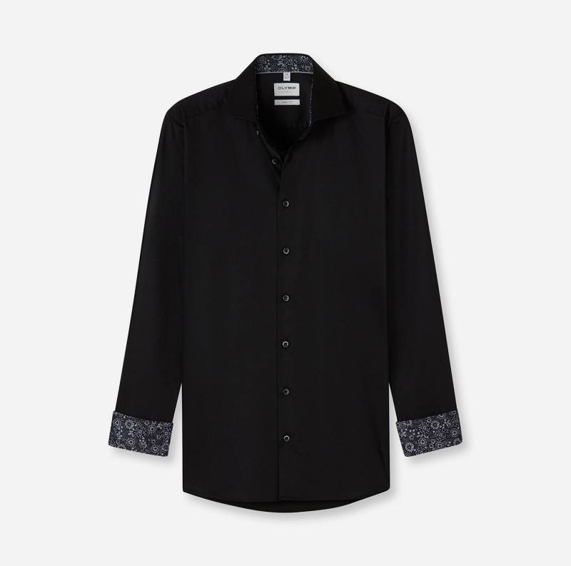 OLYMP Businesshemd Level 5 body fit Royal Kentkragen Italienische Knopfleiste von OLYMP