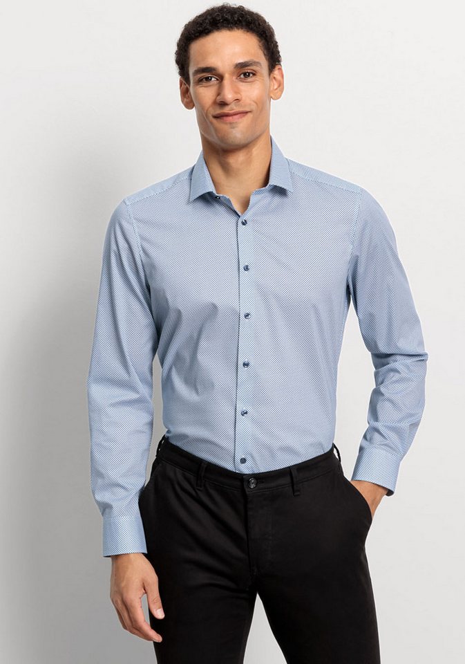 OLYMP Businesshemd Level Five body fit mit grafisches Minimal-Design von OLYMP