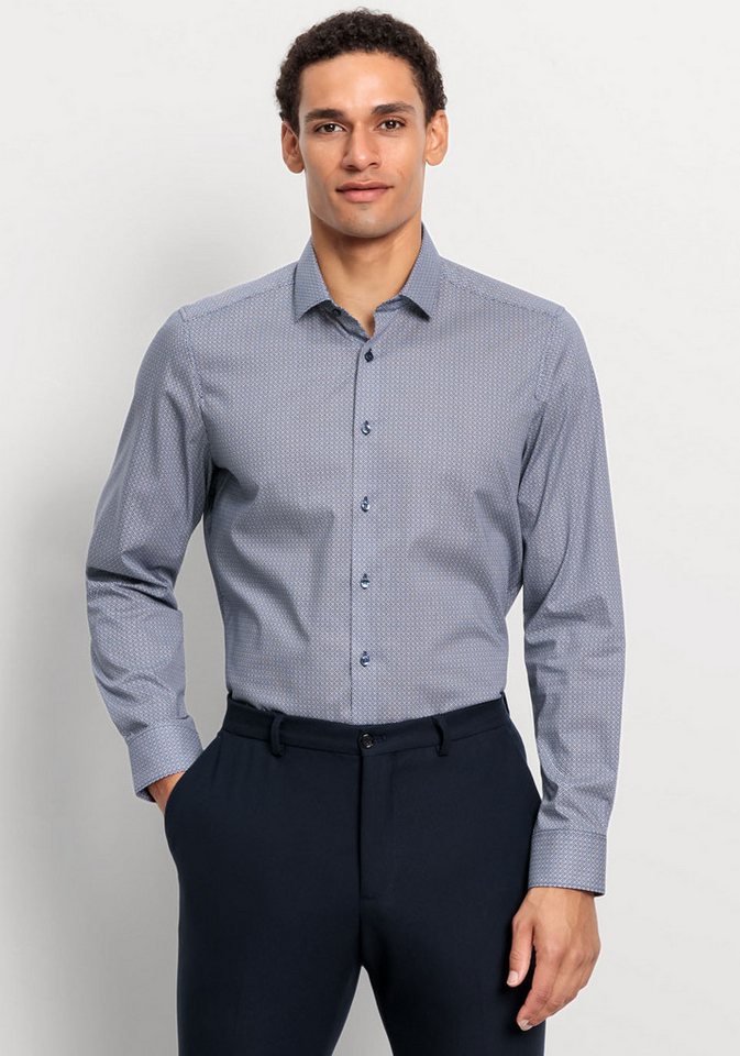 OLYMP Businesshemd Level Five body fit mit modischem Druck von OLYMP