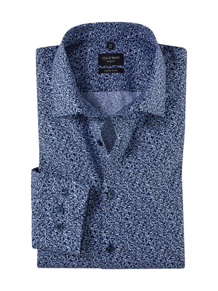 OLYMP Businesshemd No 6 six mit floralem Muster von OLYMP