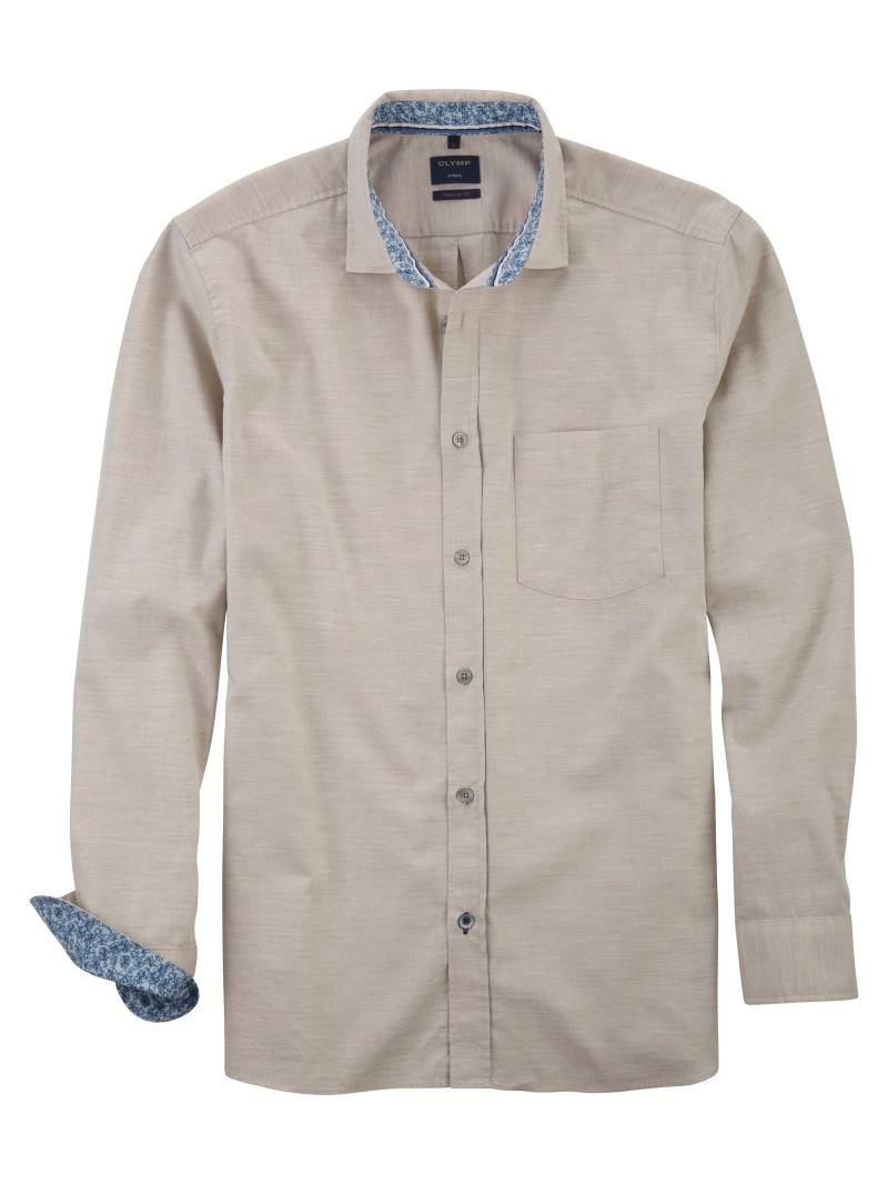 OLYMP - Freizeithemd : Regular Fit braun - Gr. - XL von OLYMP