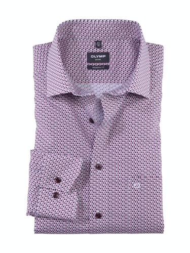 OLYMP Herren Businesshemd Langarm Luxor,Rotationsdruck,modern fit,Global Kent,Granat 86,39 OLYMP Herren Businesshemd Langarm Luxor,Rotationsdruck,modern fit,Global Kent,Granat 86,39 von OLYMP