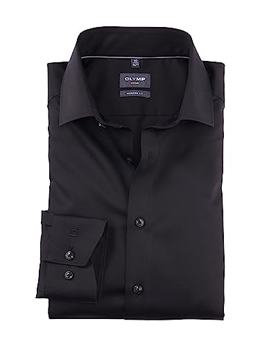 OLYMP Herren Businesshemd Langarm Luxor,Satin,modern fit,Global Kent,Graphit 69,43 OLYMP Herren Businesshemd Langarm Luxor,Satin,modern fit,Global Kent,Graphit 69,43 von OLYMP
