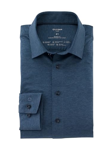 OLYMP Herren Businesshemd Langarm Luxor.24.Seven,Single Jersey,modern fit,New Kent,Rauchblau 13,42 OLYMP Herren Businesshemd Langarm Luxor.24.Seven,Single Jersey,modern fit,New Kent,Rauchblau 13,42 von OLYMP