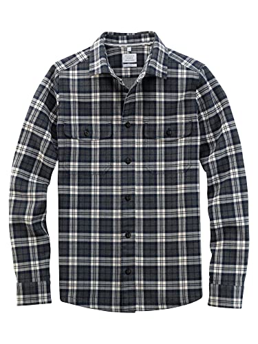 OLYMP Herren Freizeithemd Langarm Level Five Smart Casual,Double Face,Overshirt,Kent-Kragen,Marine 18,XL von OLYMP