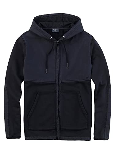 OLYMP Herren Kapuzenjacke Sweat,Uni,modern fit,Marine 18,L von OLYMP