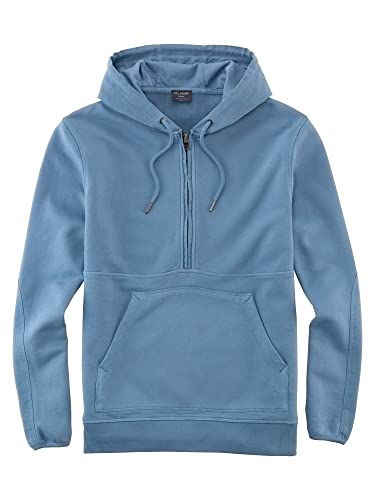 OLYMP Herren Kapuzenpulli Sweat,Uni,modern fit,Rauchblau 13,M von OLYMP