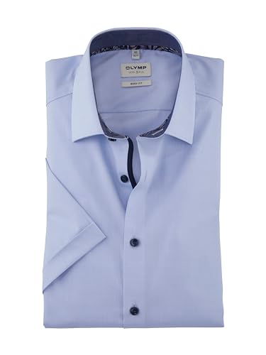 OLYMP Herren Oberhemd Langarm Level.Five.Body.fit,Chambray,Body fit,New York Kent-2,hellblau 10,40 von OLYMP