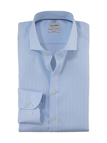 OLYMP Herren Oberhemd Langarm Level Five,Römer Streifen,366 Level 5 Body fit (15.05.2015 - F16),16 Royal Kent,bleu 11,41 von OLYMP