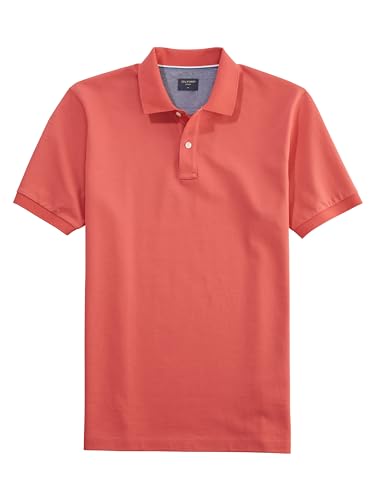 OLYMP Herren Polo-Shirt Kurzarm Casual Wirk,Uni,Regular fit,Rosenholz 32,3XL von OLYMP