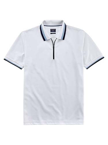 OLYMP Herren Polo-Shirt Kurzarm Casual.Wirk,Interlock,984 Casual Circular Knit Regular fit,99 Keine Zuordnung möglich,Weiss 00,L von OLYMP
