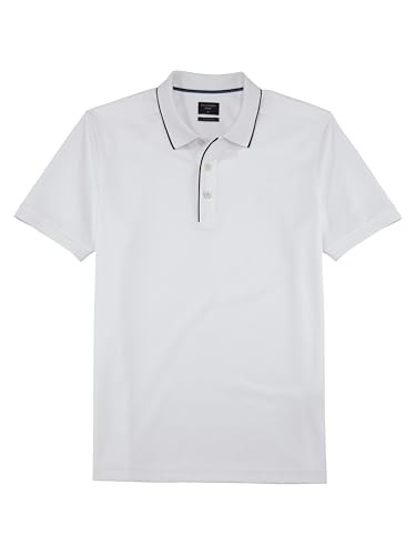 OLYMP Herren Polo-Shirt Kurzarm Casual.Wirk,Interlock,984 Casual Circular Knit Regular fit,99 Weiss 00,XXL von OLYMP