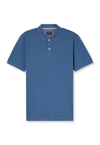 OLYMP Herren Polo-Shirt Kurzarm Casual.Wirk,Pikee,984 Casual Circular Knit Regular fit,99 Rauchblau 13,3XL von OLYMP