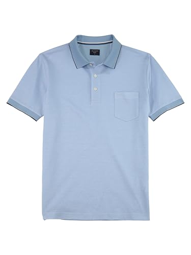 OLYMP Herren Polo-Shirt Kurzarm Casual.Wirk,Pikee,984 Casual Circular Knit Regular fit,99 bleu 11,M von OLYMP