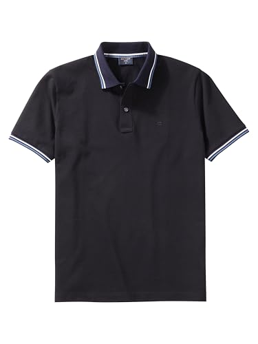 OLYMP Herren Polo-Shirt Kurzarm Casual.Wirk,Pikee,984 Casual Circular Knit Regular fit,99 schwarz 68,XXL von OLYMP