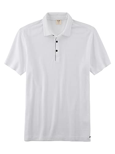 OLYMP Herren Polo Shirt Kurzarm Level Five Polo,Männer,Uni,Body fit,Weiss 00,S von OLYMP