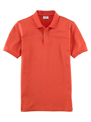 OLYMP Herren Polo-Shirt Kurzarm Level Five Polo,Uni,Body fit,Polo-Kragen,Sienna 36,XL von OLYMP