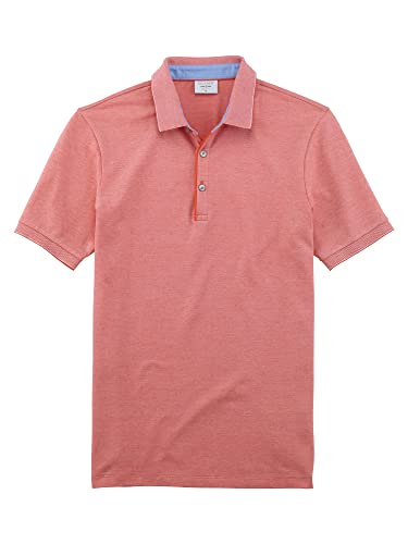 OLYMP Herren Polo-Shirt Kurzarm Level Five Polo,Uni,Body fit,Polo-Kragen,Sienna 36,XL von OLYMP