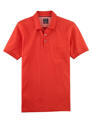 OLYMP Herren Polo-Shirt Kurzarm Polo,Uni,modern fit,Polo-Kragen,rost 34,L von OLYMP