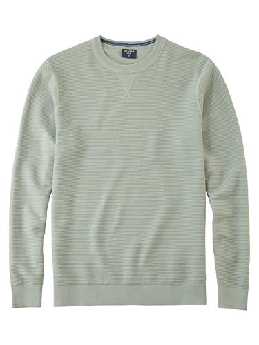 OLYMP Herren Pullover Rundhals Casual.Strick,Struktur,978 Knit Regular fit,hellgrün 40,L von OLYMP