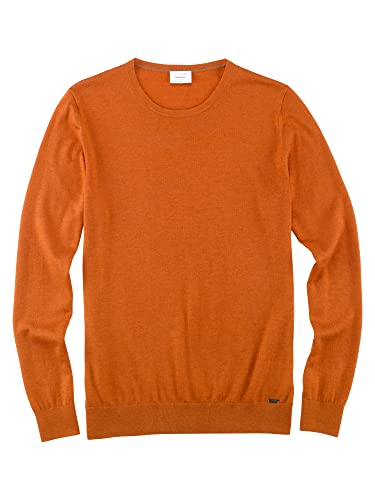 OLYMP Herren Pullover Rundhals Level Five Strick,Body fit,Mango 84,L von OLYMP