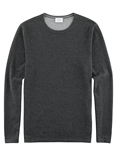 OLYMP Herren Pullover Rundhals Level Five Strick,Body fit,anthrazit 67,L von OLYMP