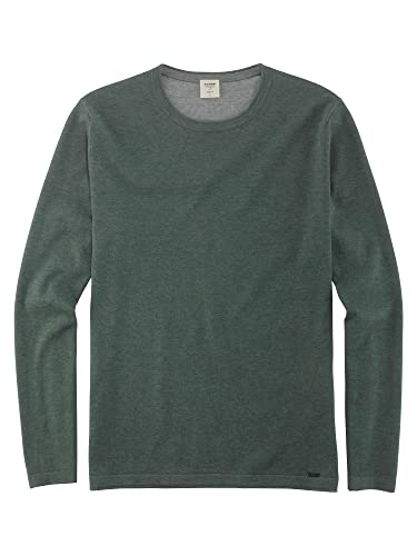 OLYMP Herren Pullover Rundhals Level Five Strick,Männer,Uni,Body fit,graugrün 48,S von OLYMP