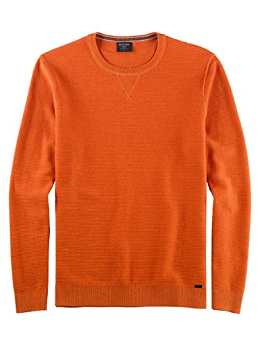 OLYMP Herren Pullover Rundhals Strick,Uni,modern fit,Mandarin 82,3XL von OLYMP