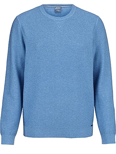 OLYMP Herren Pullover Rundhals Strick,Uni,modern fit,bleu 11,XXL von OLYMP