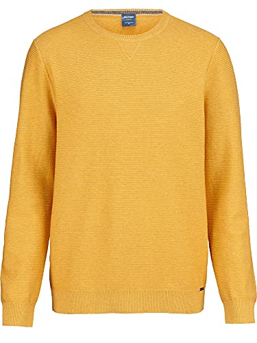 OLYMP Herren Pullover Rundhals Strick,Uni,modern fit,mais 53,S von OLYMP