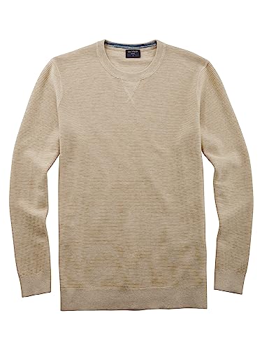 OLYMP Herren Pullover Rundhals Casual Strick,Uni,Regular fit,Hellbeige 20,XL von OLYMP