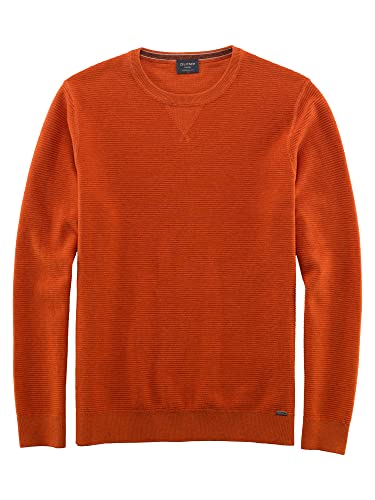 OLYMP Herren Pullover Rundhals Strick,modern fit,rost 34,L von OLYMP