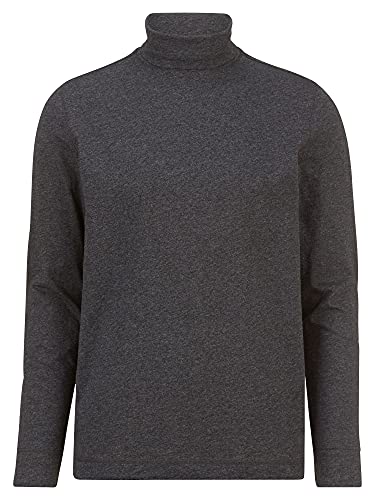 OLYMP Herren Rollkragen-Oberteil T-Shirt Level Five Casual,Uni,Body fit,anthrazit 67,S von OLYMP