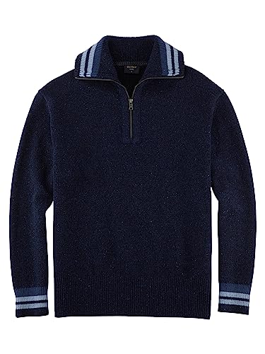 OLYMP Herren Strickpullover Casual Strick,Uni,Regular fit,Marine 18,M von OLYMP